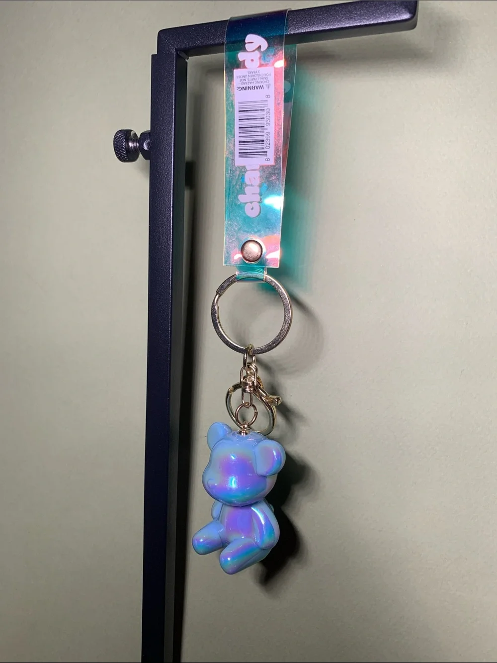 Charm Buddy iridescent blue